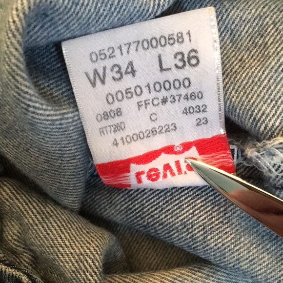 Levi’s vintage 501 straight leg button fly jeans - Picture 8 of 16